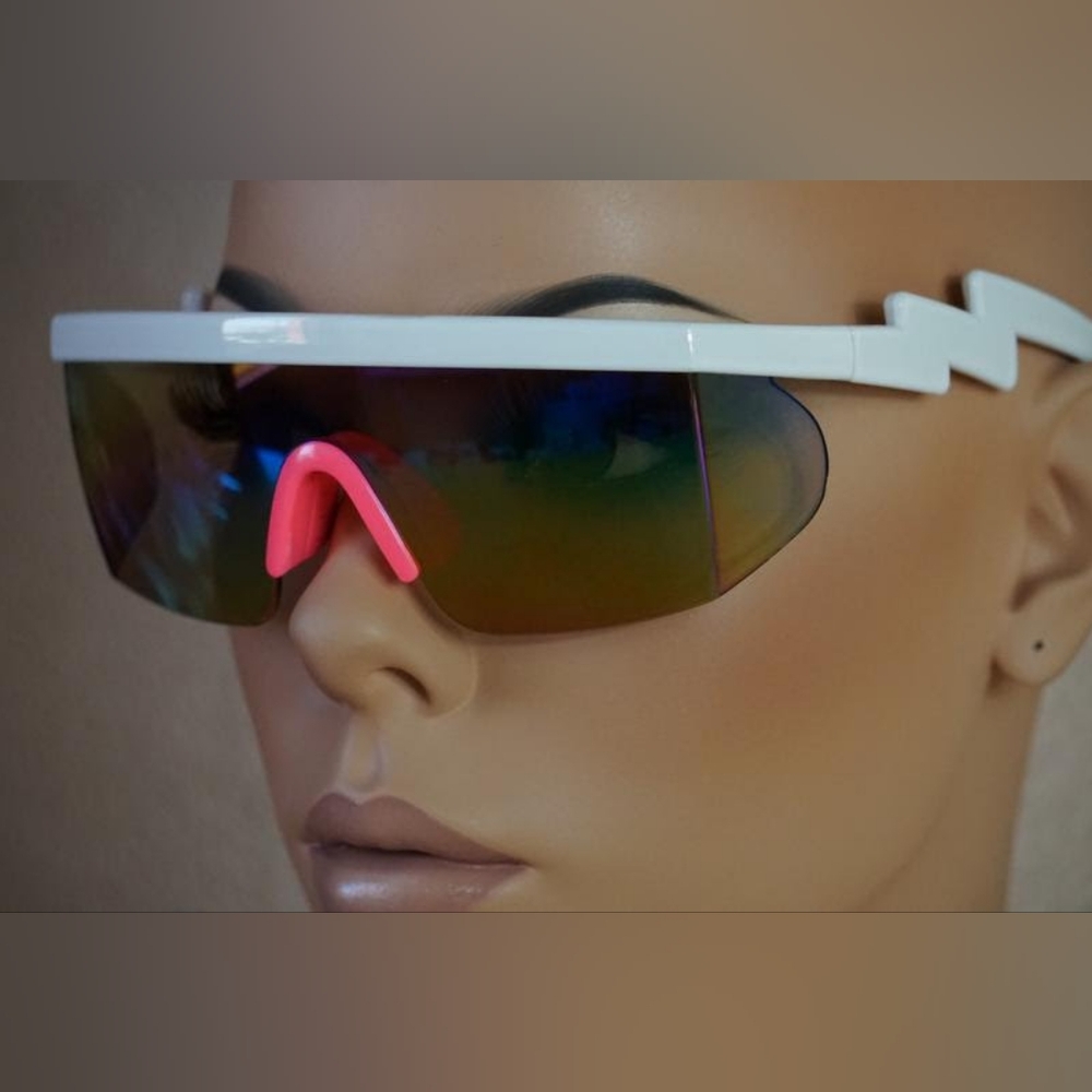 Pink White Sunglasses EUC